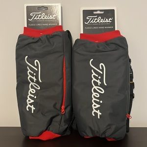 Set of 2 Titleist fleece lined hand warmer